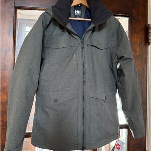 Helly Hansen Dark Gray Jacket, Arctic Chill Parka Size M